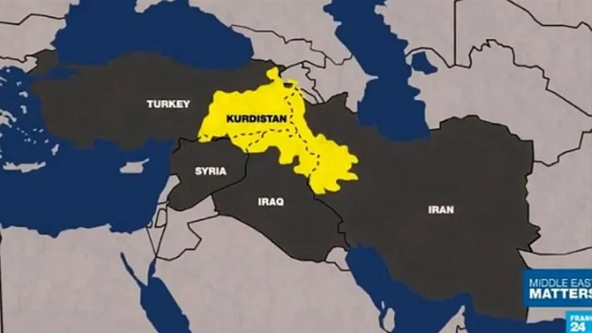 Fransız medyasında 'Kürdistan' haritası!