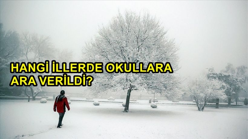 9 Ocak 2023 Kar Tatili Olan İller Neler? Bugün Okullar Tatil Mi?