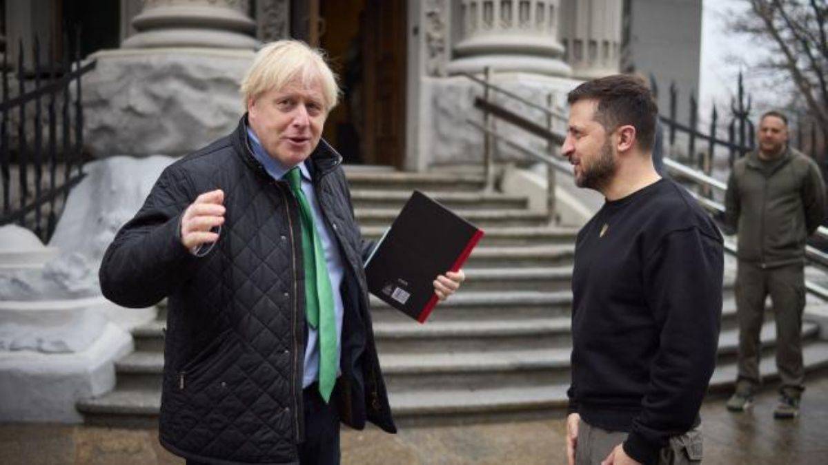 Eski İngiltere Başbakanı Boris Johson, Kiev'i ziyaret etti
