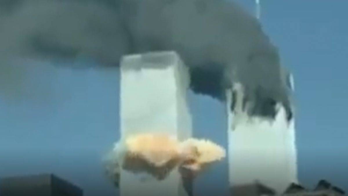 Yeni görüntü! '11 Eylül'de uçaklı saldırı yoktu' iddiası