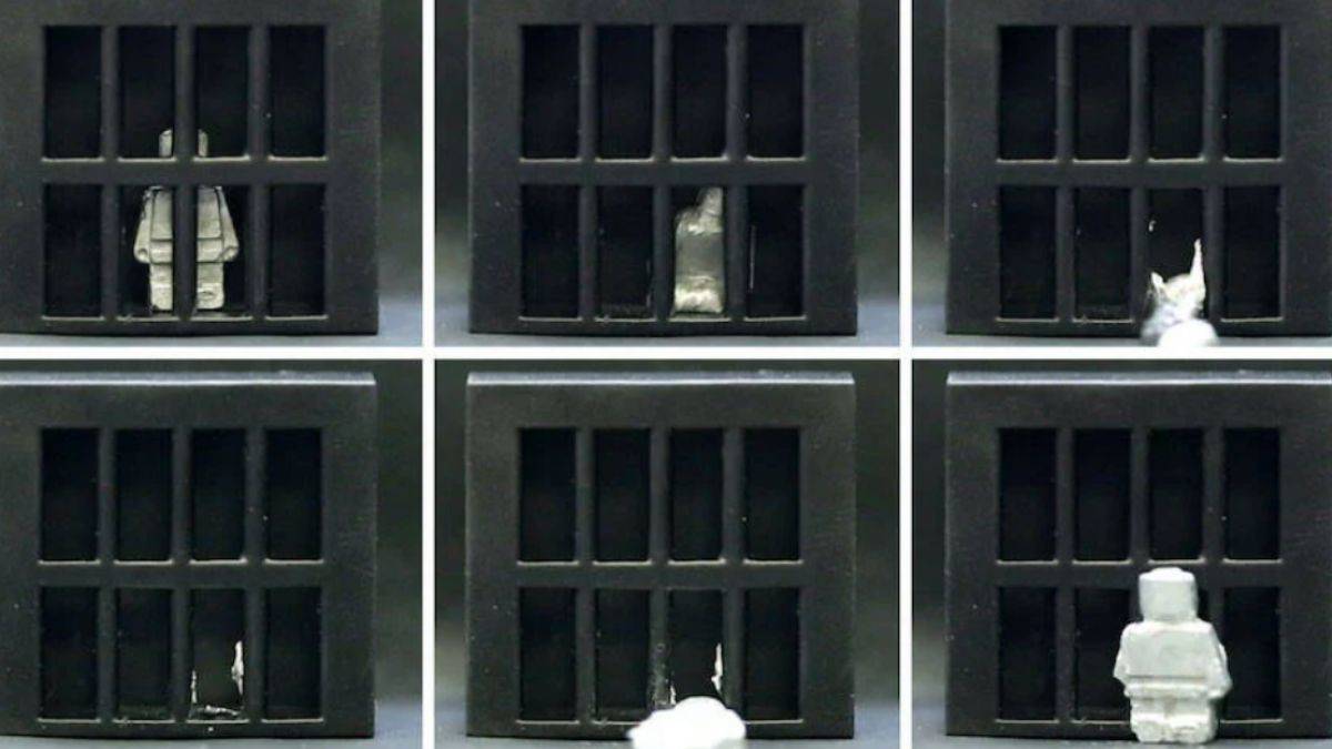 Sıvı hale gelebilen robot, hapishaneden kaçtı