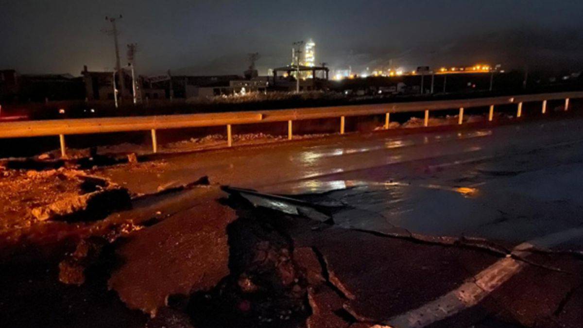 Kahramanmaraş'ı çevre illere bağlayan yollarda göçük