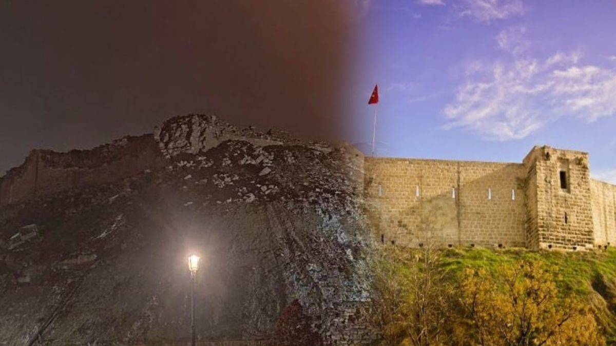 Tarihi Gaziantep Kalesi depremde yıkıldı!