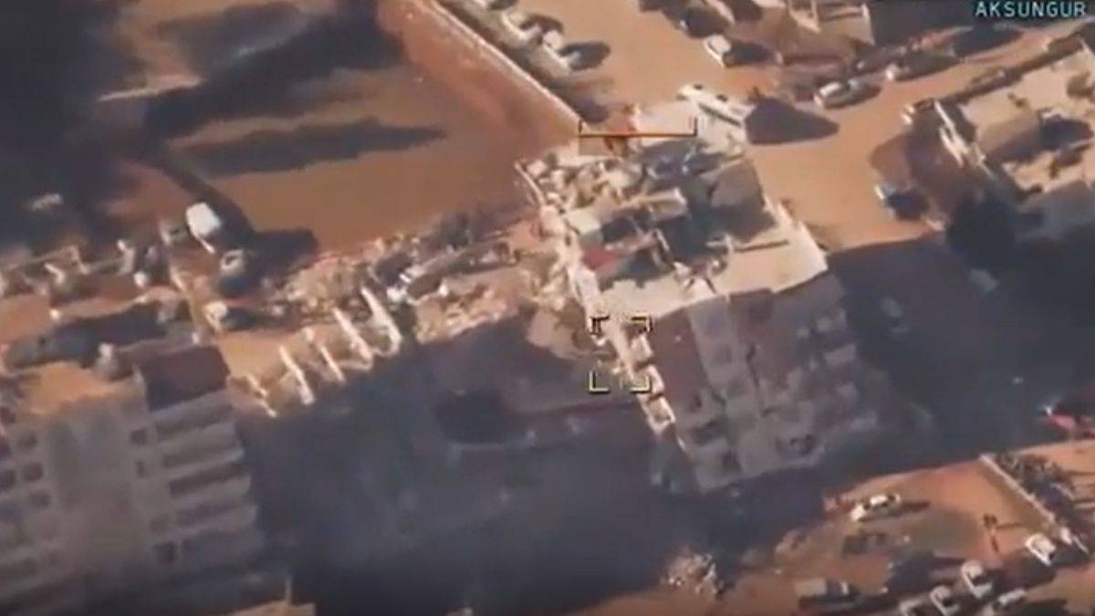 Aksungur İHA'nın gözünden büyük yıkım