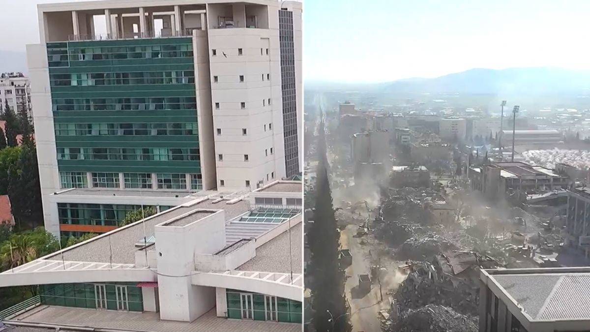 Kahramanmaraş'tan deprem öncesi ve sonrası görüntüler