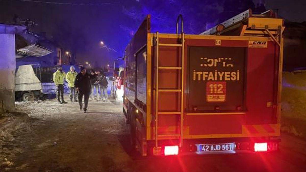 Depremden kurtulup Konya’ya gelen 7 kişi yangında hayatını kaybetti