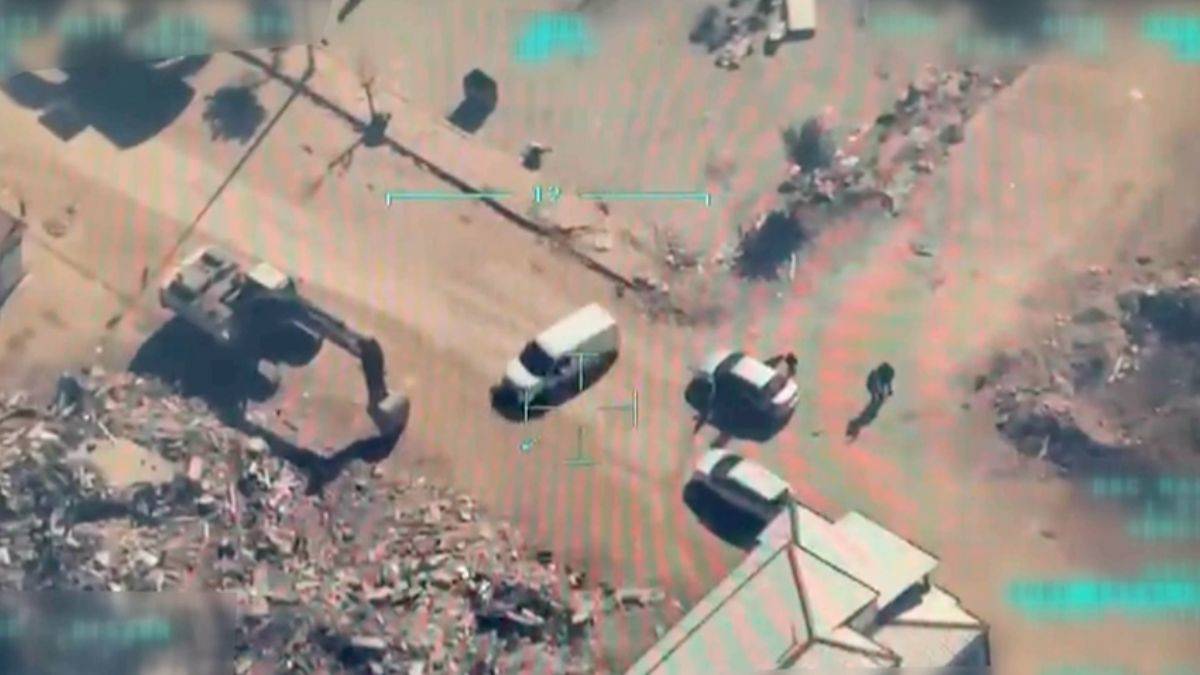 Enkaz hırsızları İHA takibiyle yakalandı!