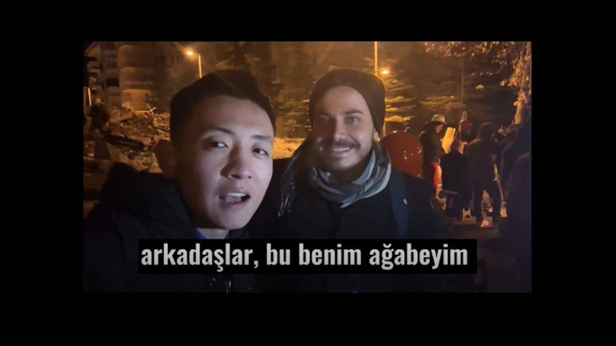 'Türkleşmiş bir Çinli'den deprem bölgesi paylaşımı