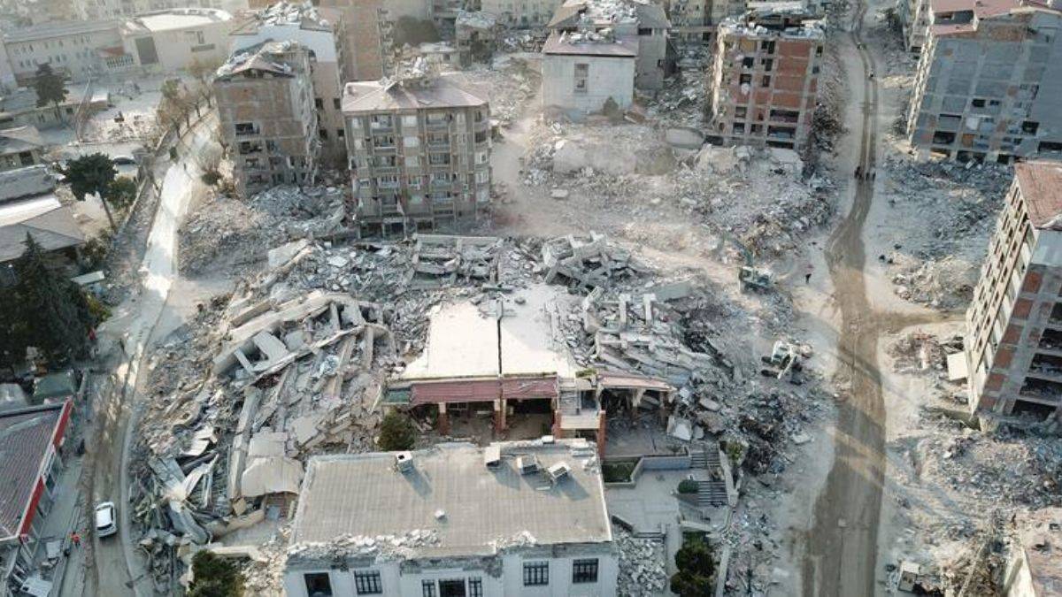 Antakya'da havadan son durum görüntüleri