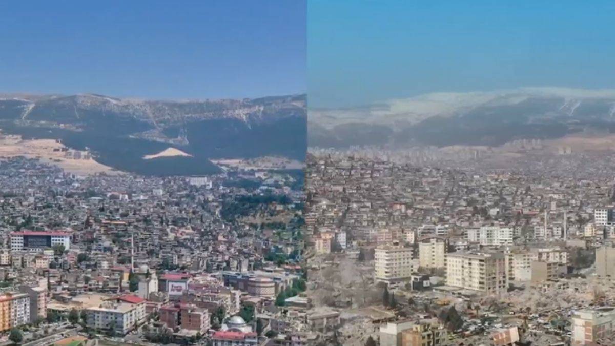 Depremden önce ve sonra Kahramanmaraş