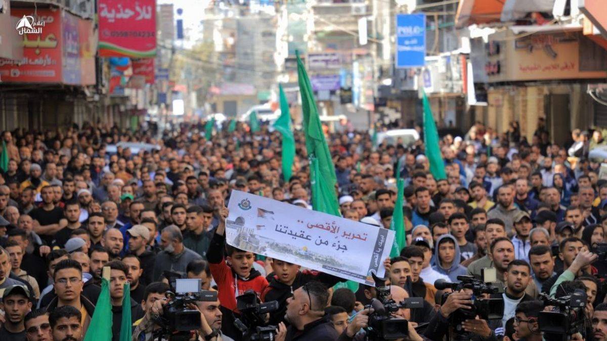 Gazze’den Batı Şeria ve Mescid-i Aksa’ya dayanışma gösterisi