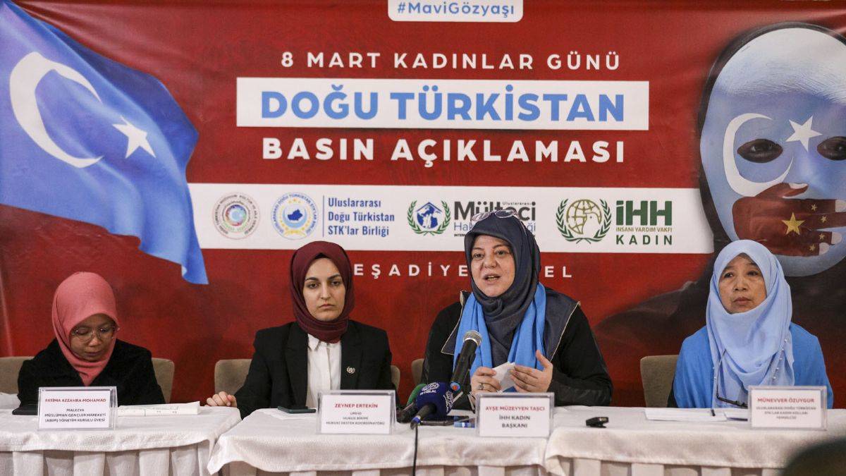 Kadınlar, Dünya Kadınlar Günü’nde Çin’in zulümlerini anlattı