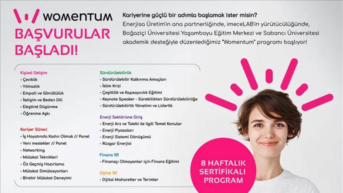 Enerjisa Üretim 'Womentum' programının ikincisini başlattı