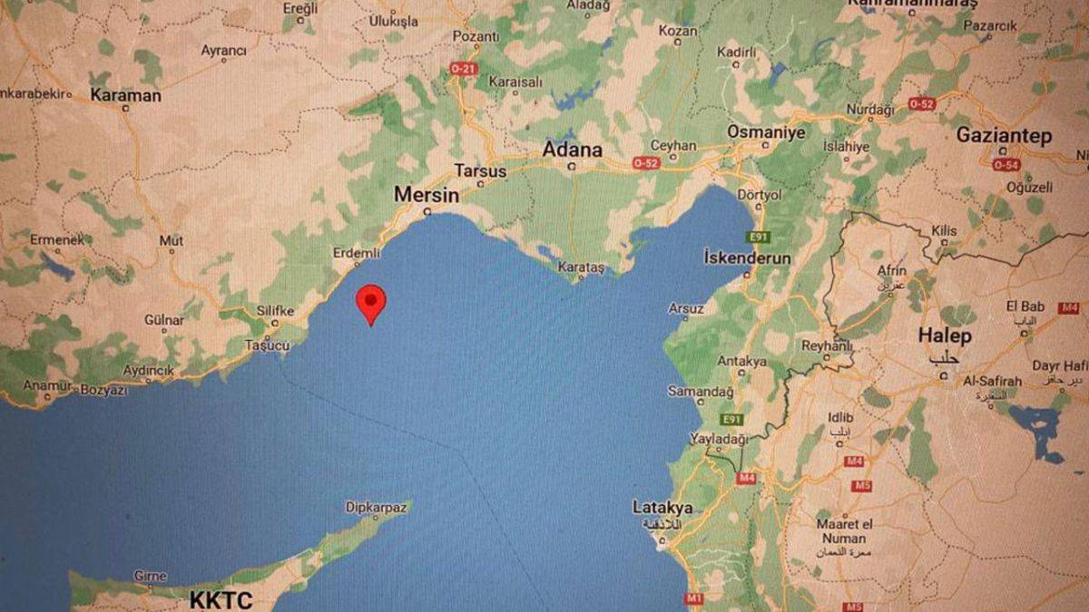 Akdeniz'de 4.3 büyüklüğünde deprem