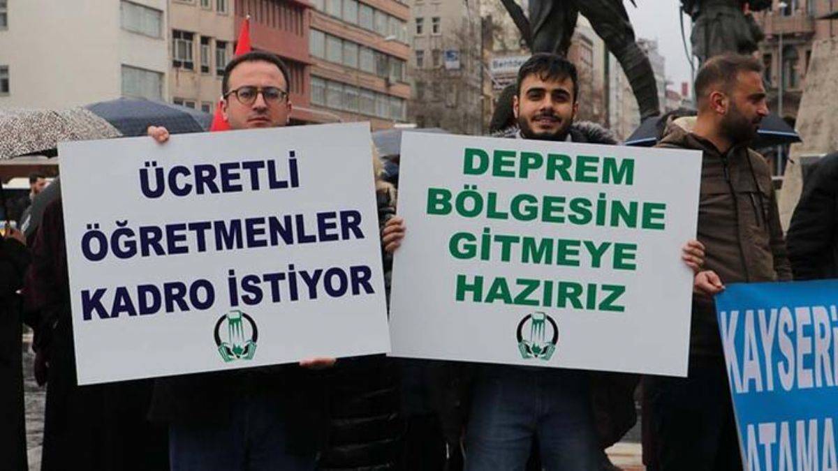 Ücretli öğretmenler: 'Deprem Bölgesine Gitmeye Hazırız'