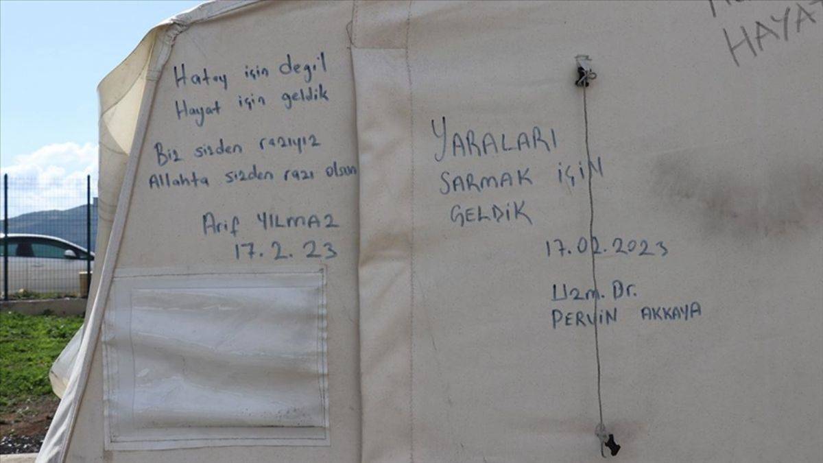 Hatay depremzedelerine moral veren yazılar