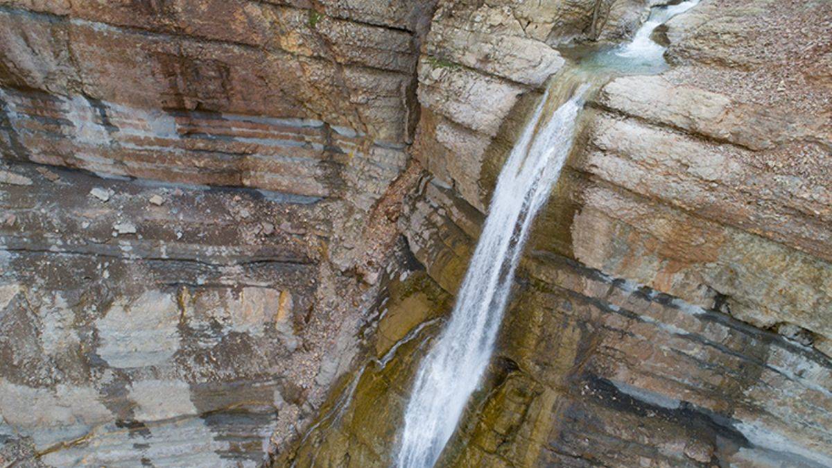 Karlar eridi, Çırtan şelalesi coştu