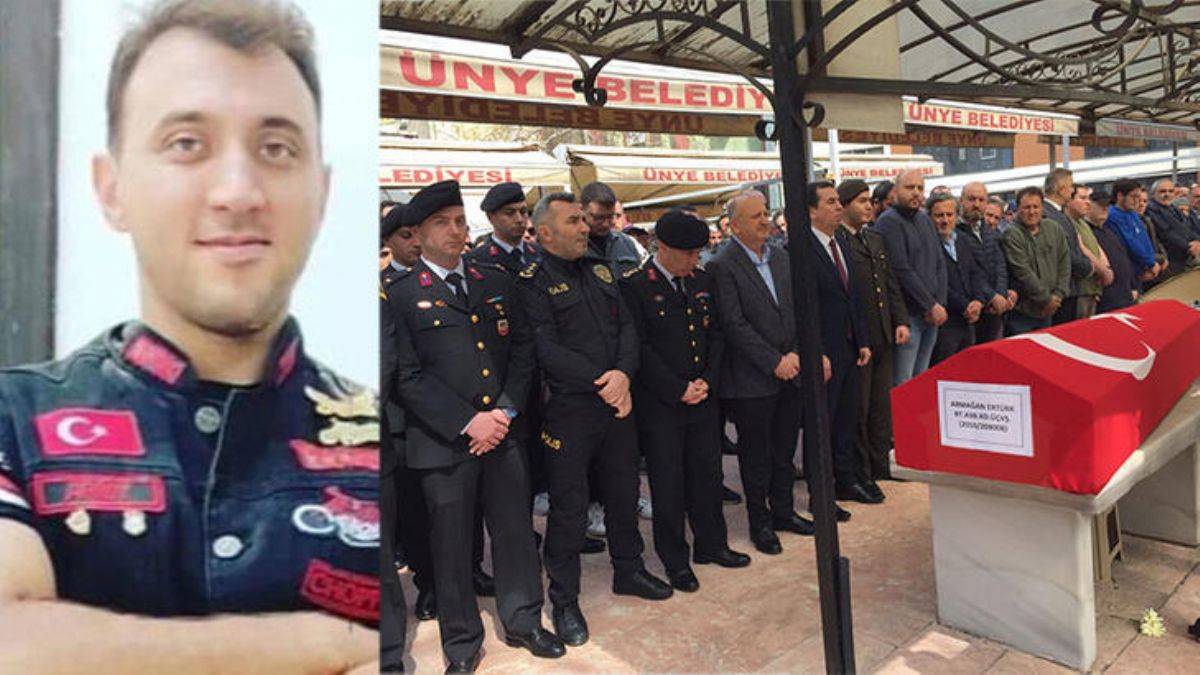 Kalp krizinden hayatını kaybeden astsubay toprağa verildi