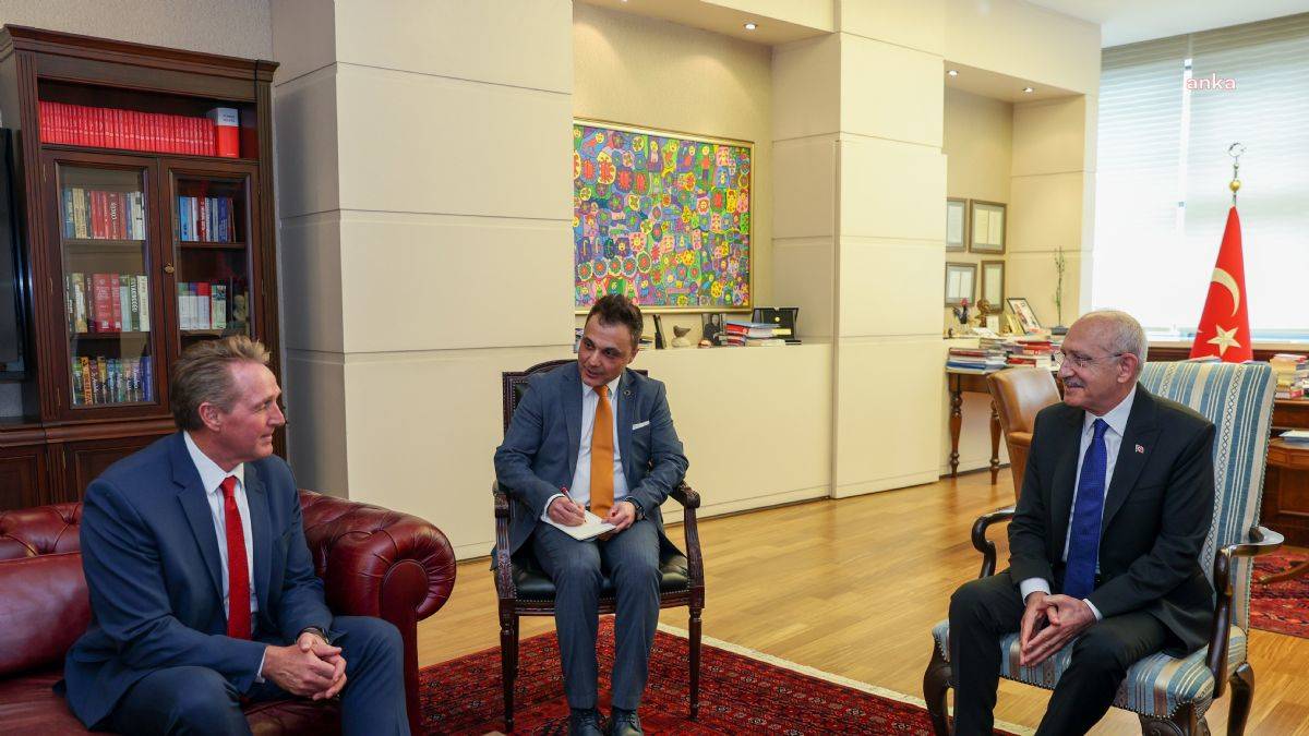 Kılıçdaroğlu, ABD Büyükelçisi Jeffry L. Flake’i kabul etti