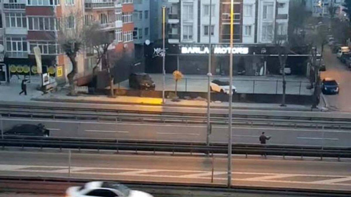 'El işareti' ile durduramadı: 5 araç birbirine girdi