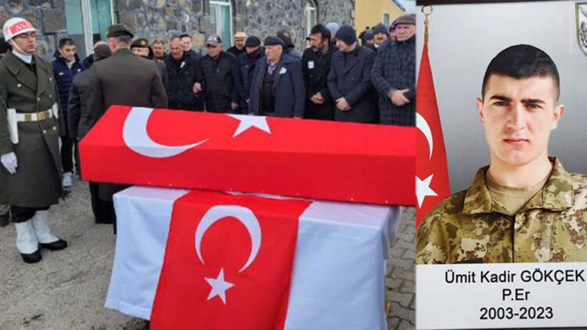 Kalp krizinden hayatını kaybeden asker toprağa verildi