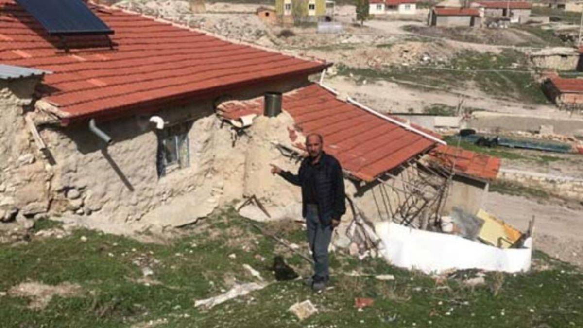 Fayın başladığı nokta: Dağdan kaya parçaları koptu! Geceleri tedirgin uyuyorlar...