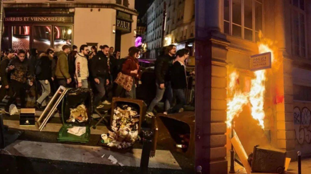 Fransa sokakları yangın yerine döndü!