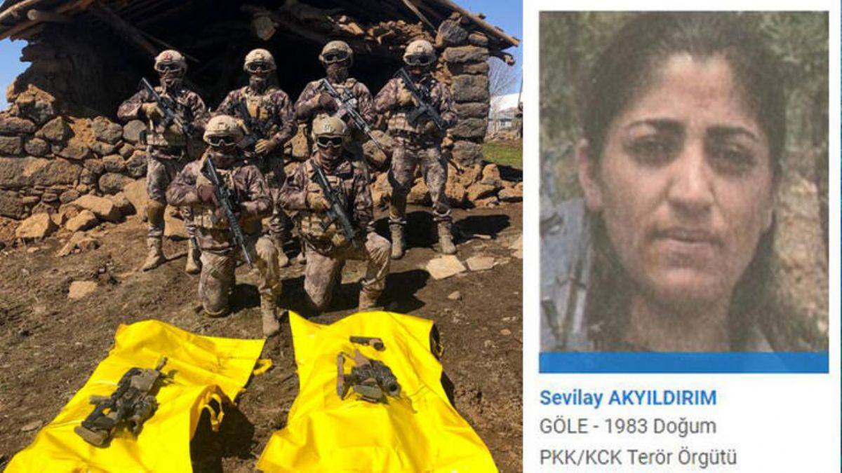 1'i mavi listede 2 PKK'lı etkisiz hale getirildi