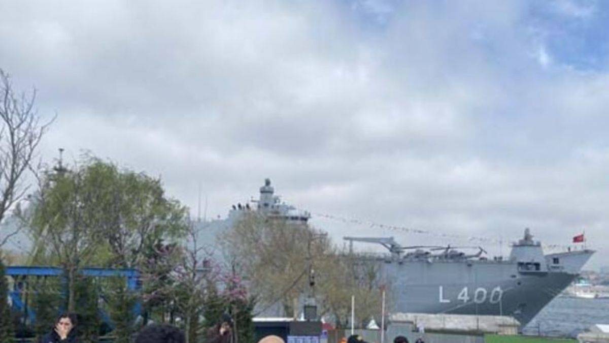 TCG Anadolu'ya 2. günde ziyaretçi akını: Metrelerce uzunlukta kuyruk oluştu