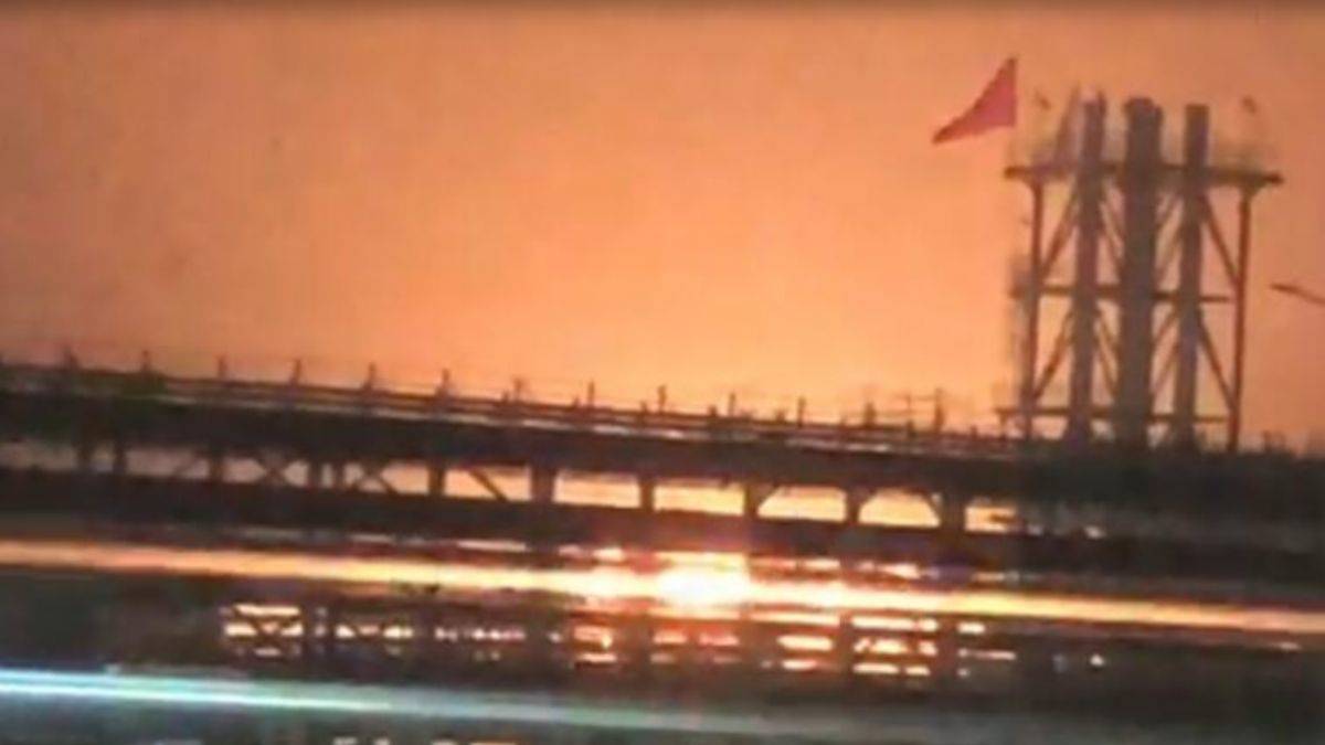 Karadeniz gazının ilk alevleri geceyi aydınlattı