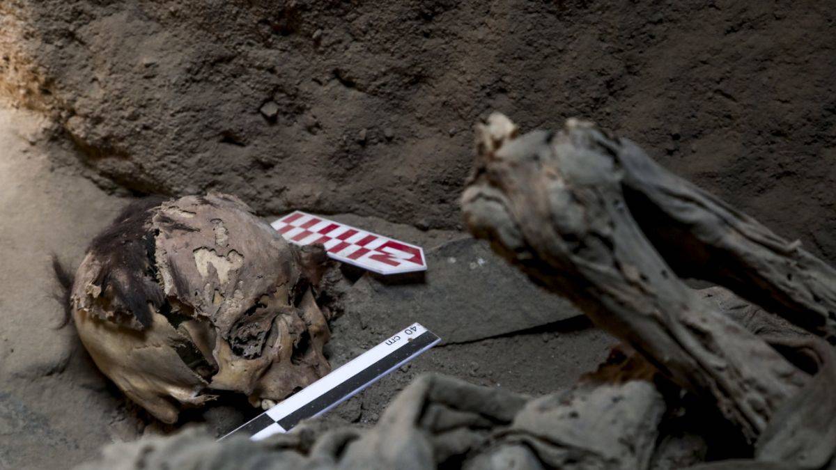 Tuzlu toprakta saklı mumyalanmış iskeletler bulundu