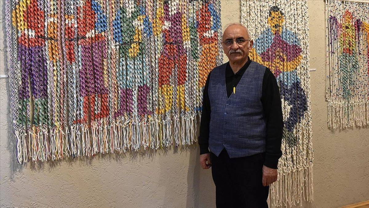 Resimle makromeyi birleştirerek milyonlarca düğümden oluşan eserler yapıyor