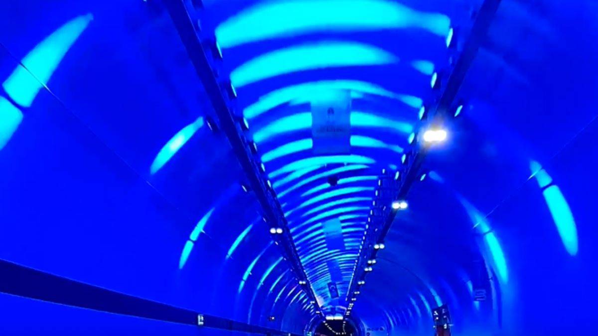 Yeni Zigana Tüneli'nden geçiş