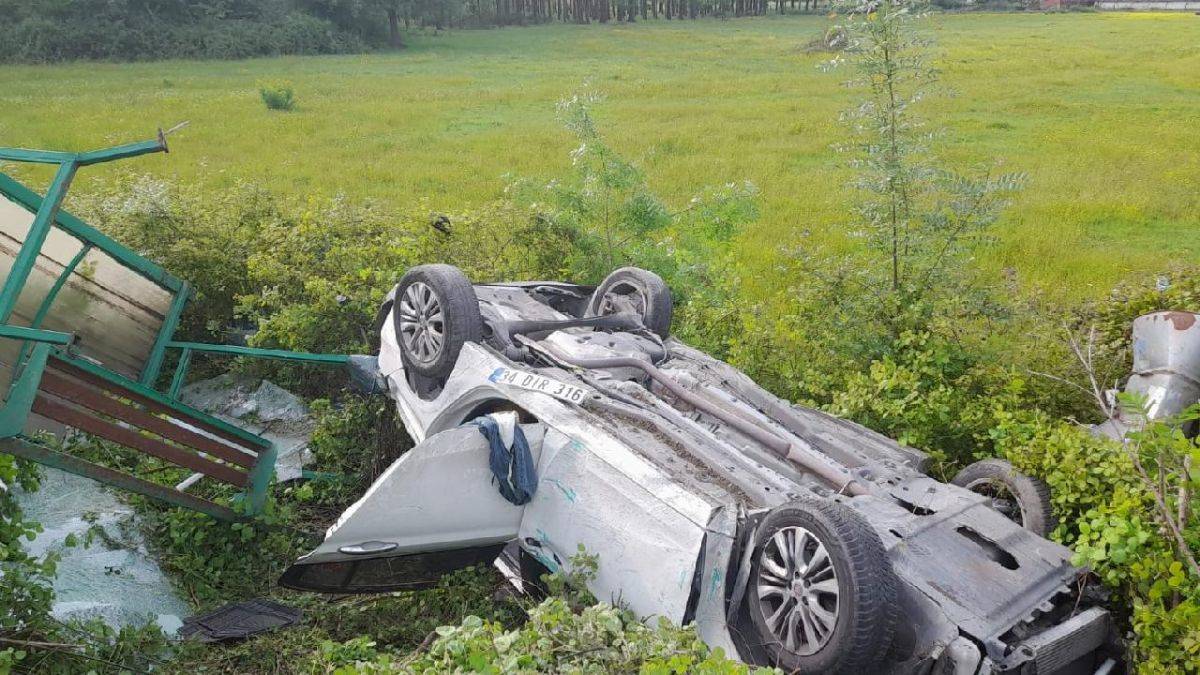 D-100 Kara yolunda kaza: 1 ölü, 2 yaralı