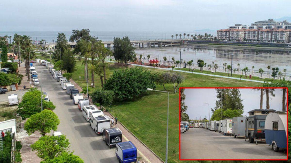 Antalya'da karavanların sokak aralarına park etmesine yasak geliyor