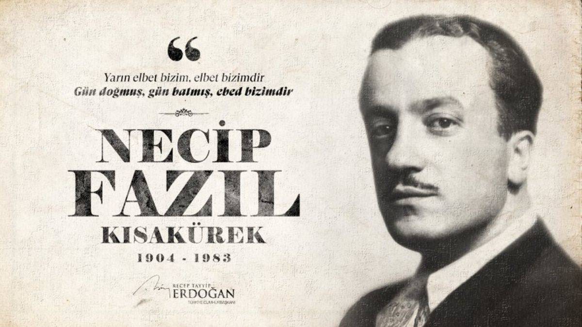 Erdoğan'dan 'Necip Fazıl Kısakürek' paylaşımı