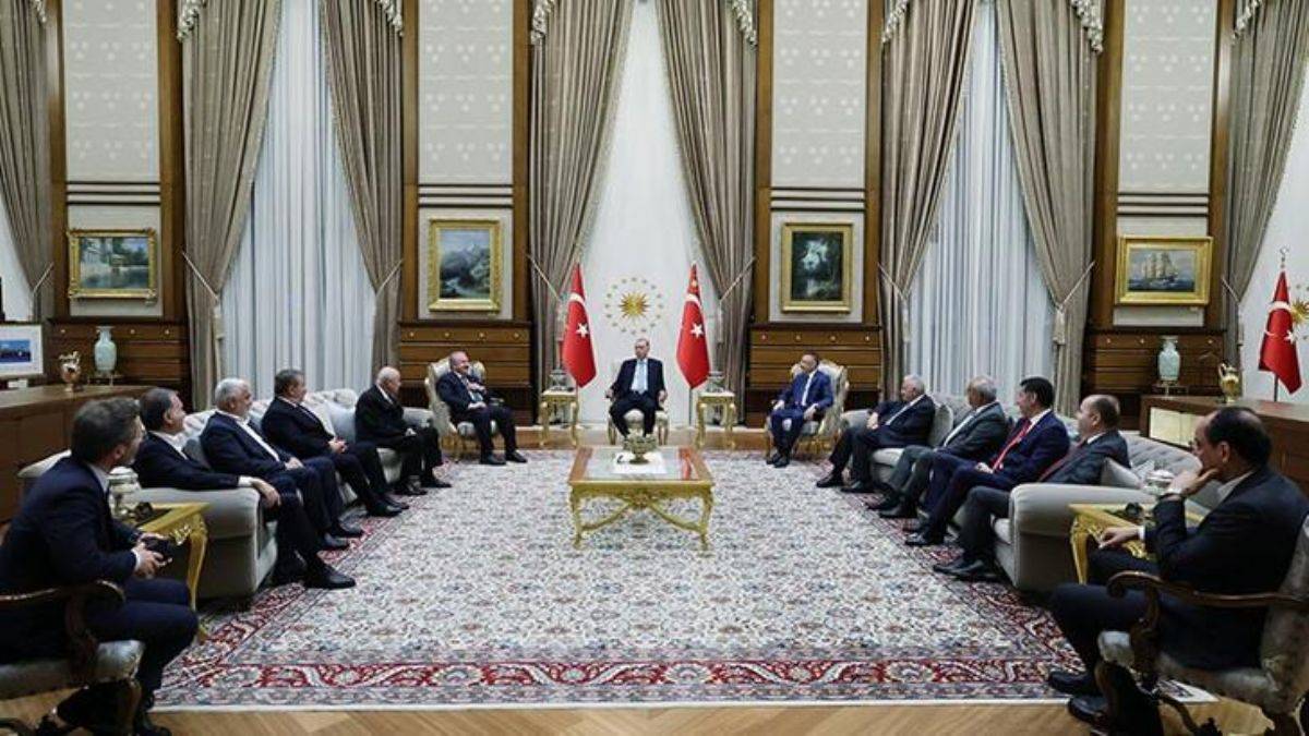 Erdoğan, ittifak liderlerini kabul etti