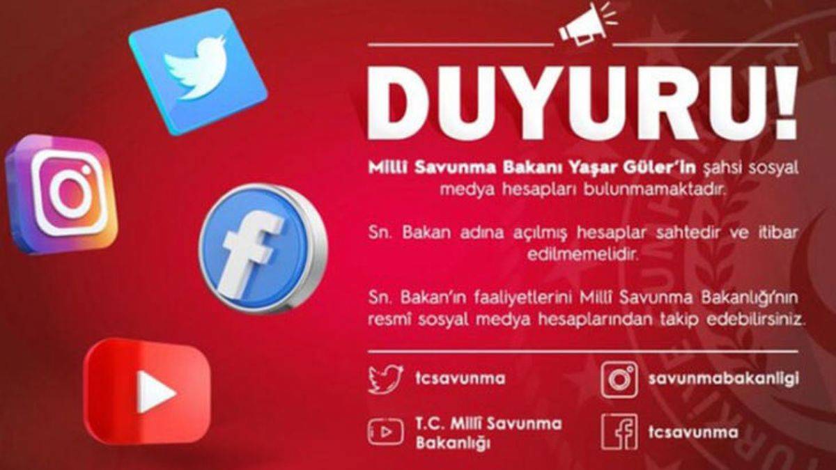 MSB'den 'sosyal medya hesabı' duyurusu