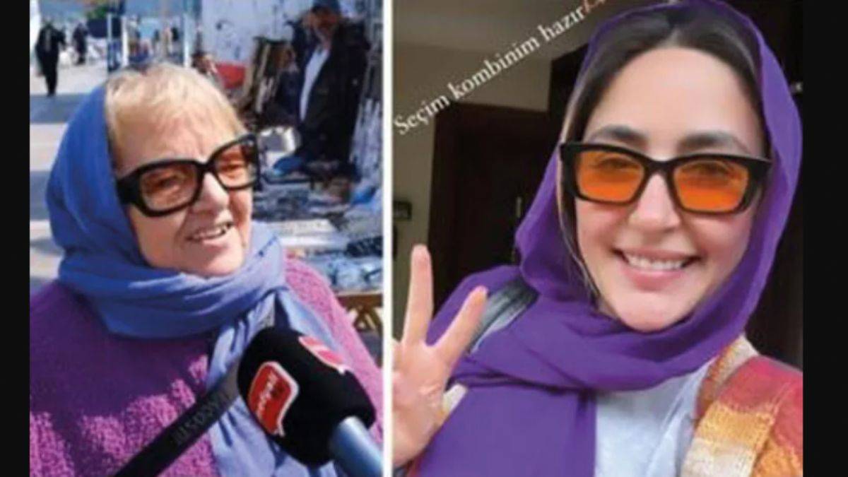 Şarkıcı Melek Mosso, küfürbaz kadına destek pozu vermiş