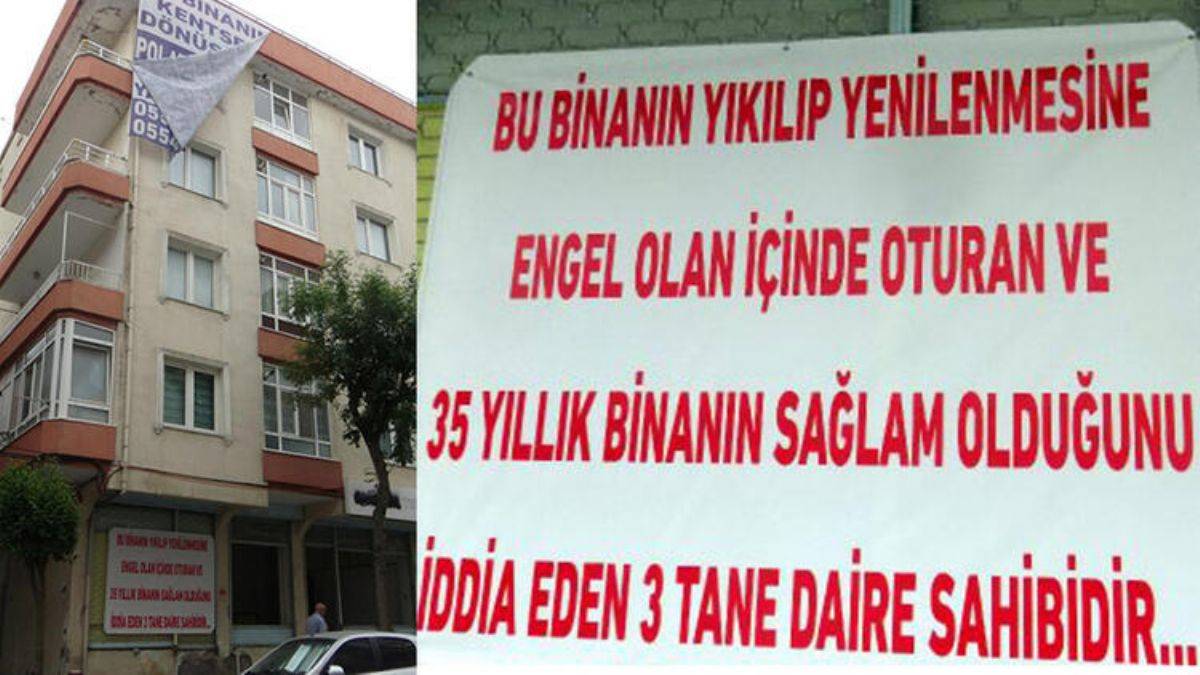 Binalar dökülüyor, kentsel dönüşüm engelleniyor