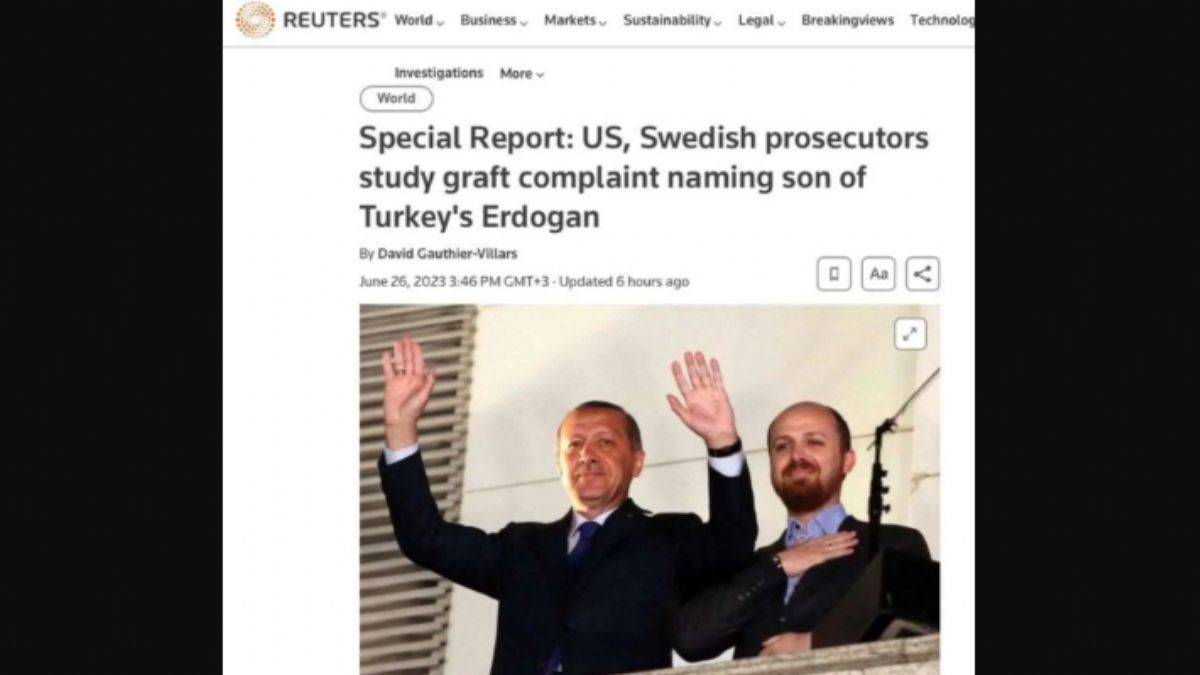 Reuters'ın 'Bilal Erdoğan' haberine tepki