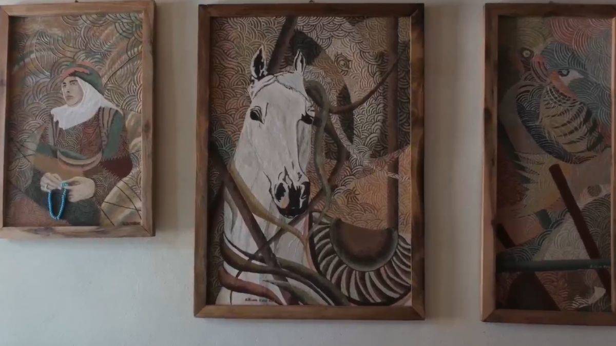 Bingöl'den dünya sergilerine taş tozu resimler