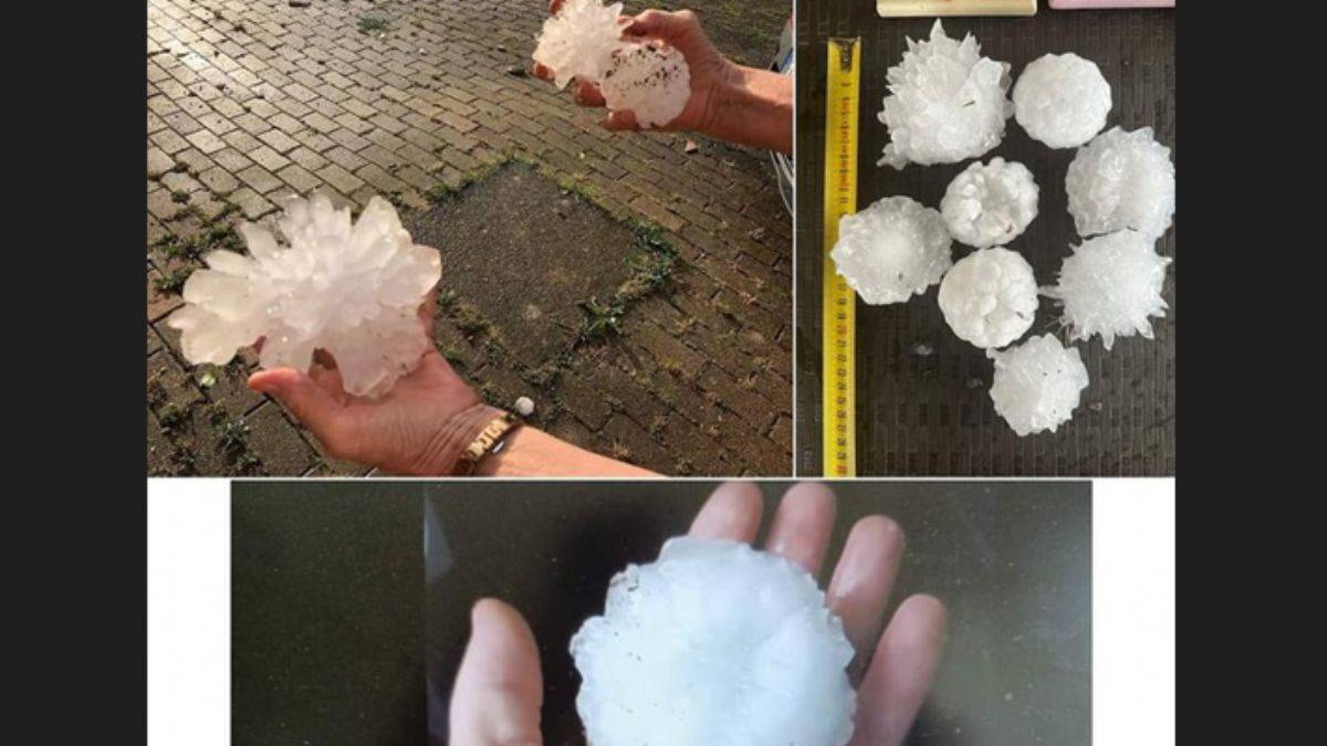 İtalya'da yumruk büyüklüğünde dolu yağdı