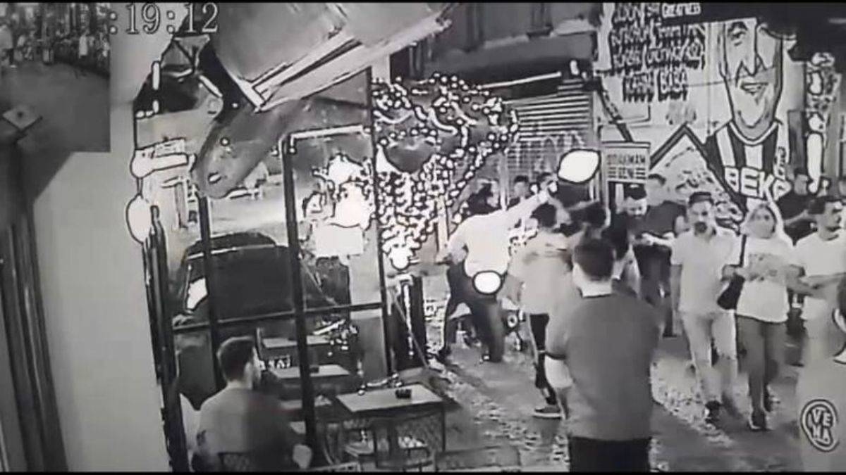 Beşiktaş'taki silahlı saldırının görüntüleri ortaya çıktı