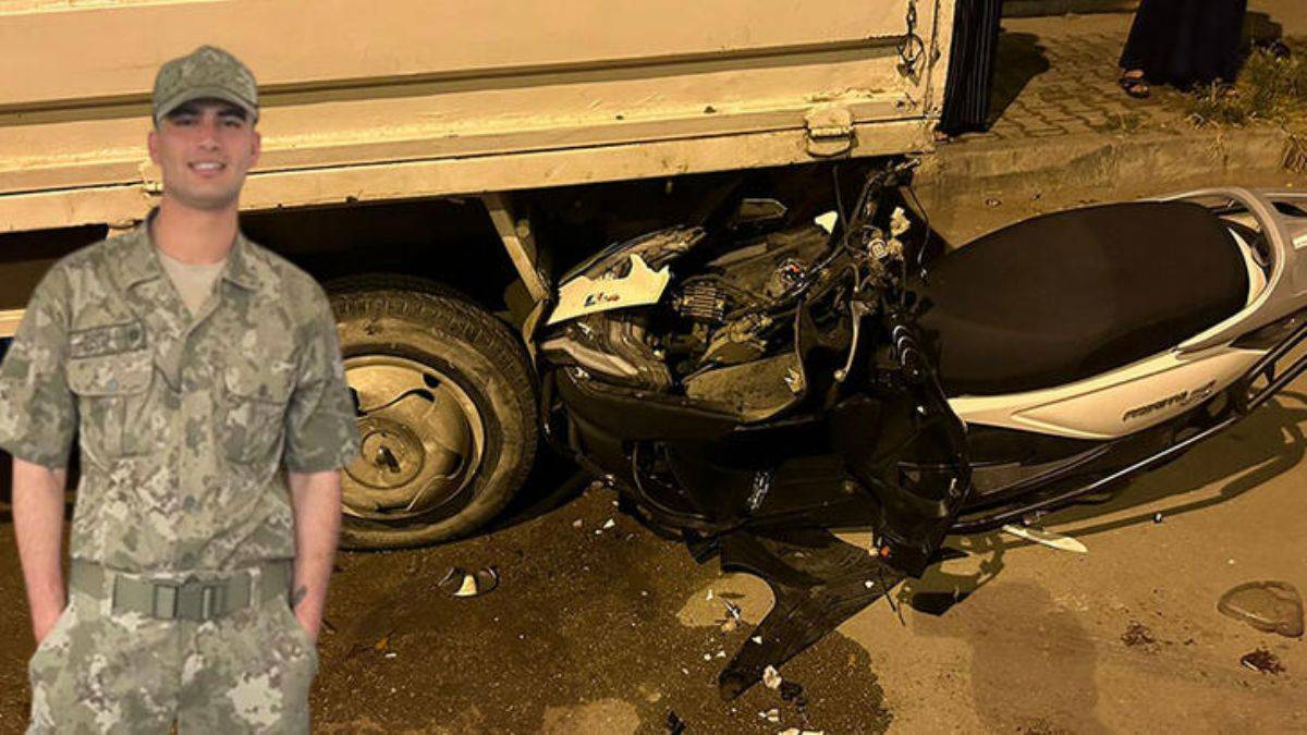 Askerden izne geldi, motosiklet kazasında hayatını kaybetti