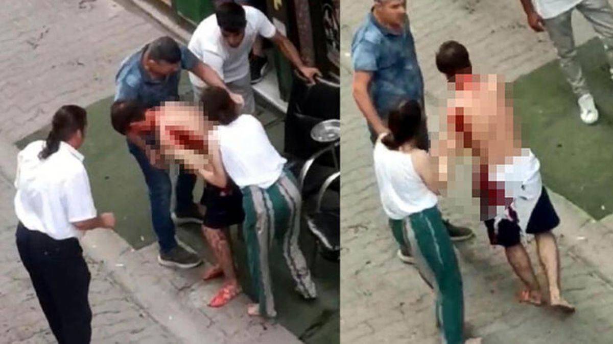 Apartman yöneticisi komşusuna bıçakla saldırdı: Anne-oğul yaralı