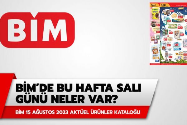 BİM'de bu hafta salı neler var? BİM 15 Ağustos 2023 aktüel ürünler kataloğu