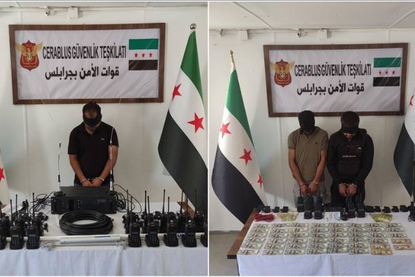 Cerablus'ta terör örgütü PKK/YPG'ye EYP desteği sağlayan 3 zanlı tutuklandı