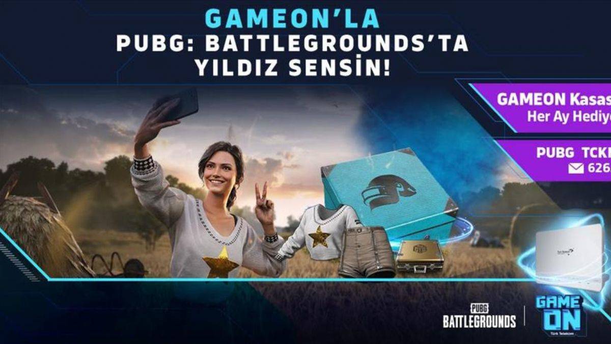 Türk Telekom'dan GAMEON ile PUBG'de GAMEON Kasası her ay hediye