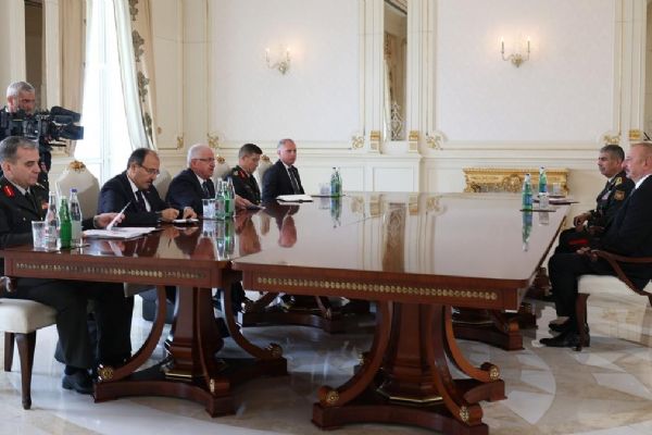 Aliyev: Azerbaycan ve TSK'nın işbirliği çok iyi düzeyde